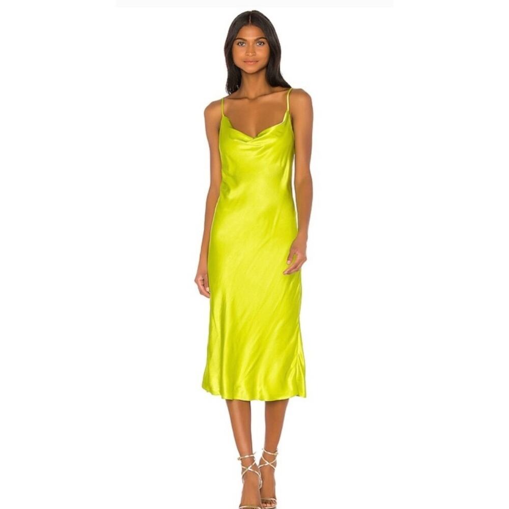 NWOT Bardot Neon Sharnie Slip Dress